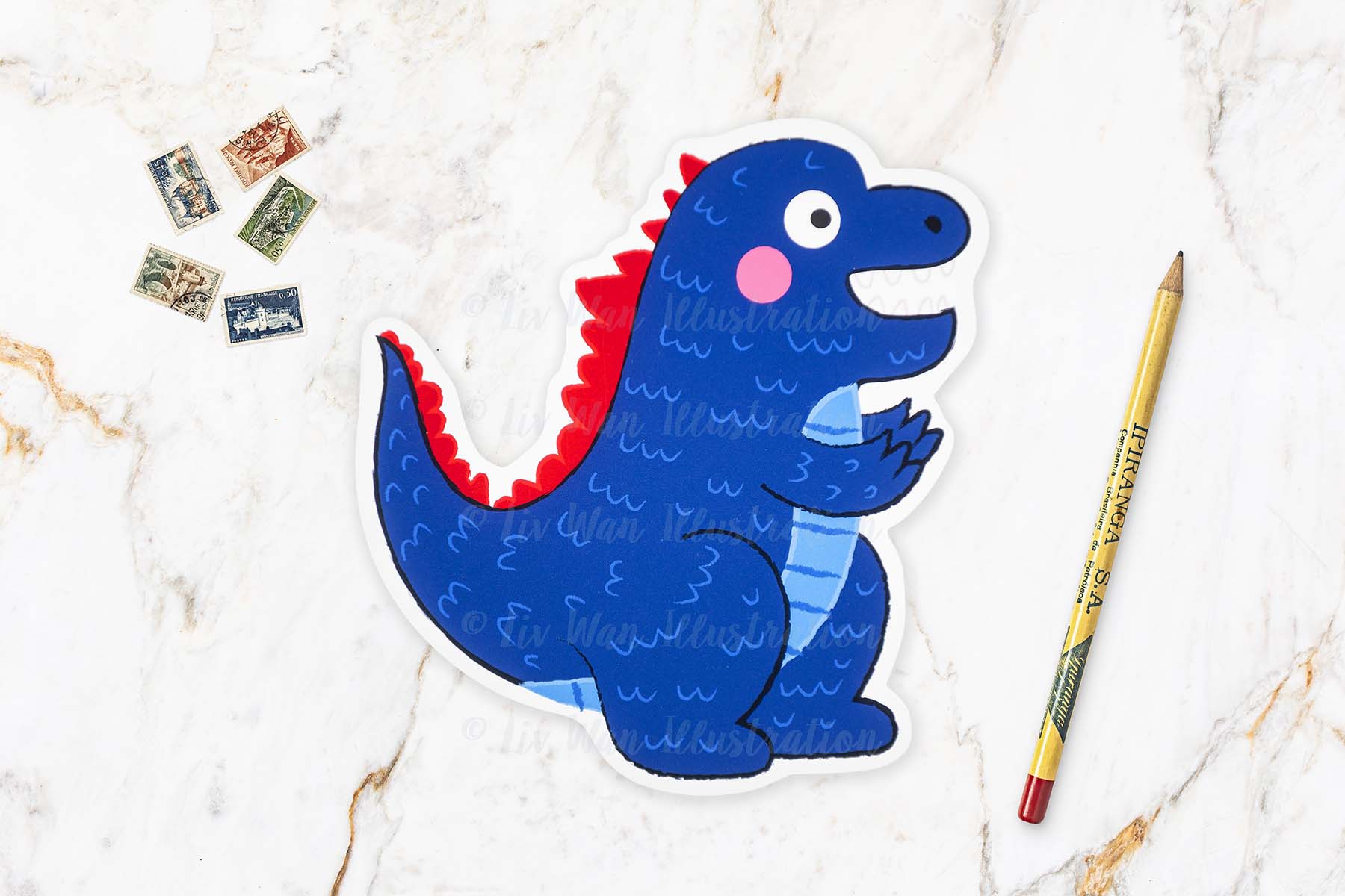 Godzilla Postcard