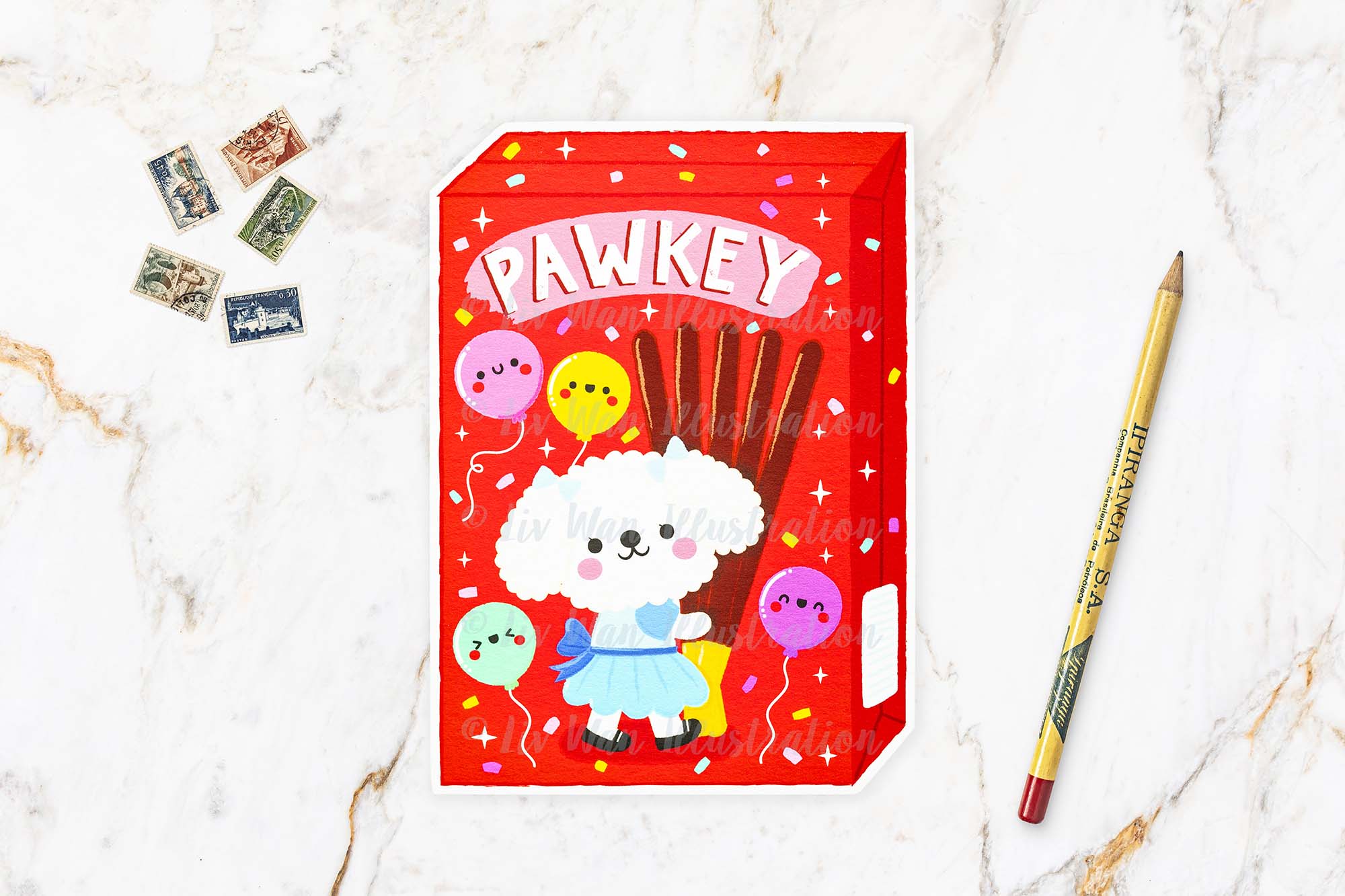 Pocky Postcard