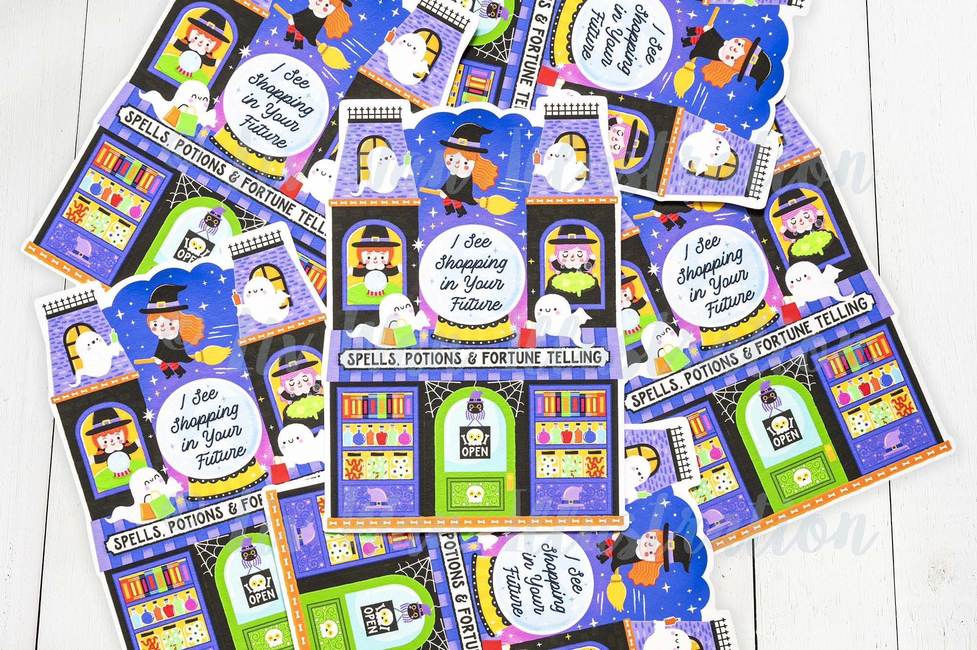 Witch Shop Postcard