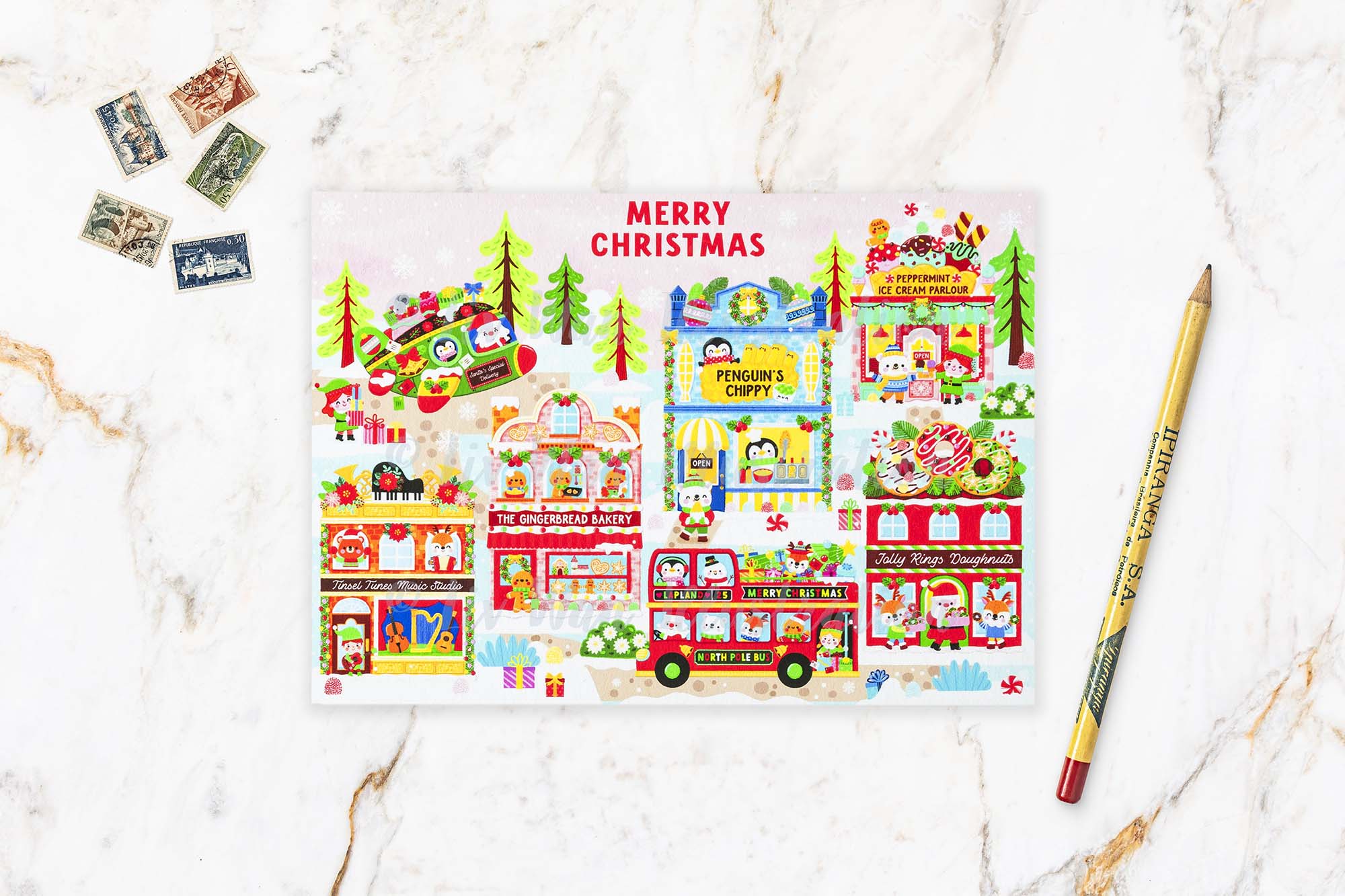 christmas postcard