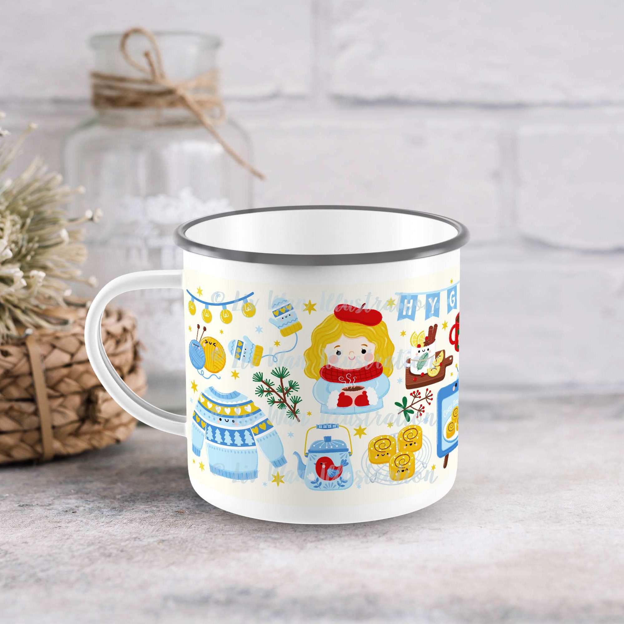 hygge camping mug