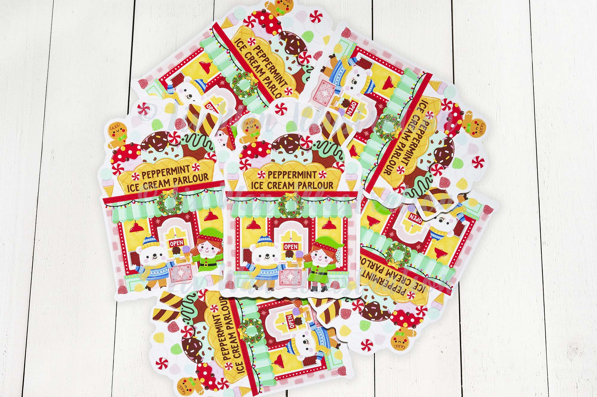 Ice Cream Parlour Postcard