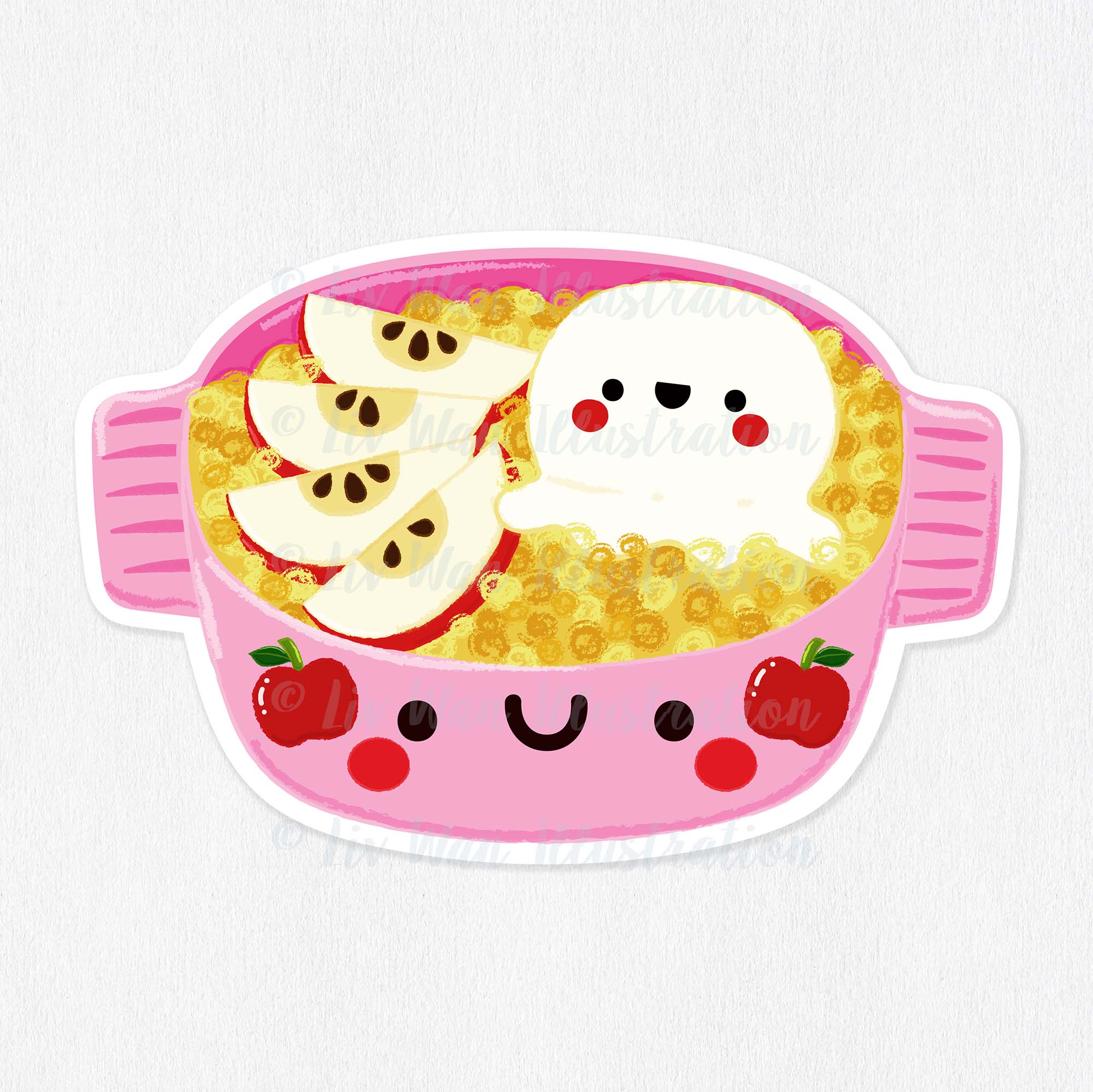 Apple Crumble Sticker