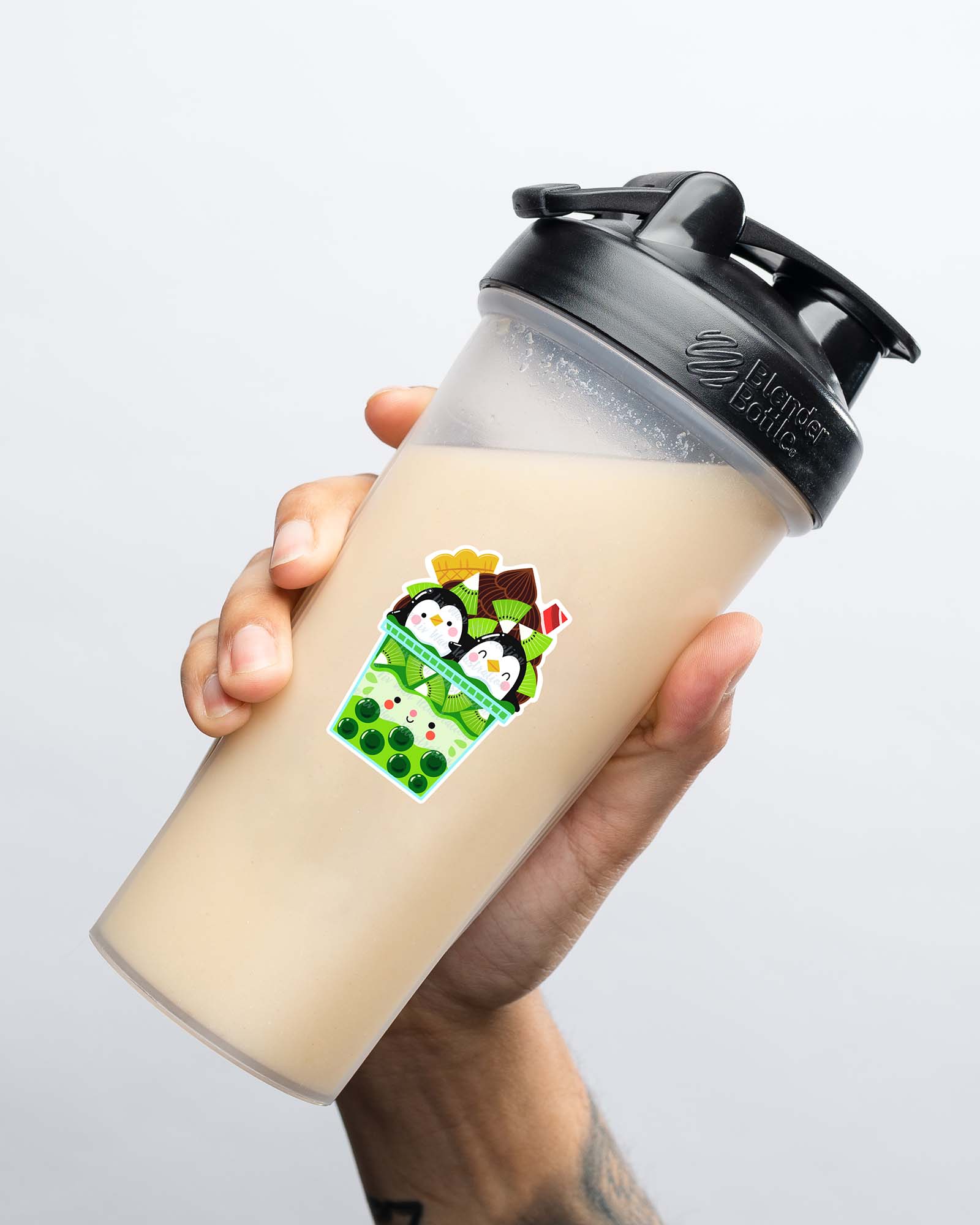 Kiwi Bubble Tea Sticker