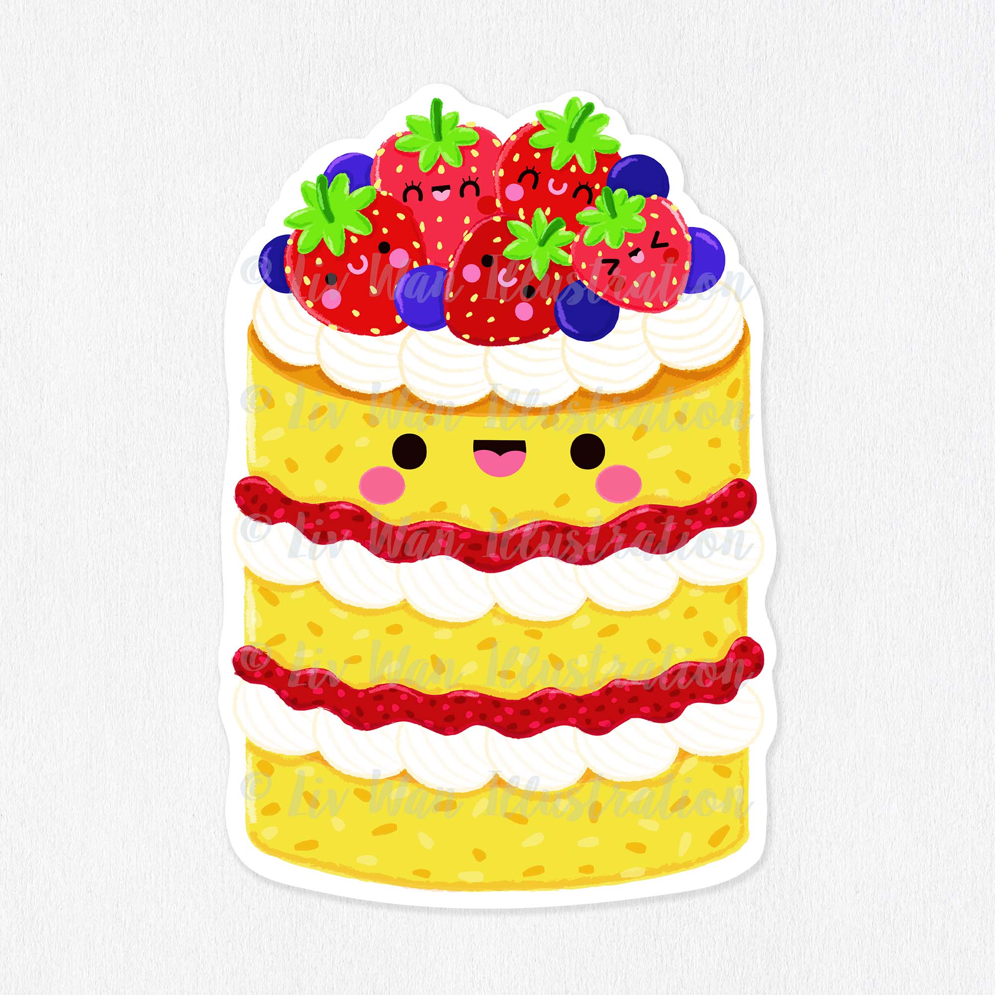 Victoria Sponge Sticker