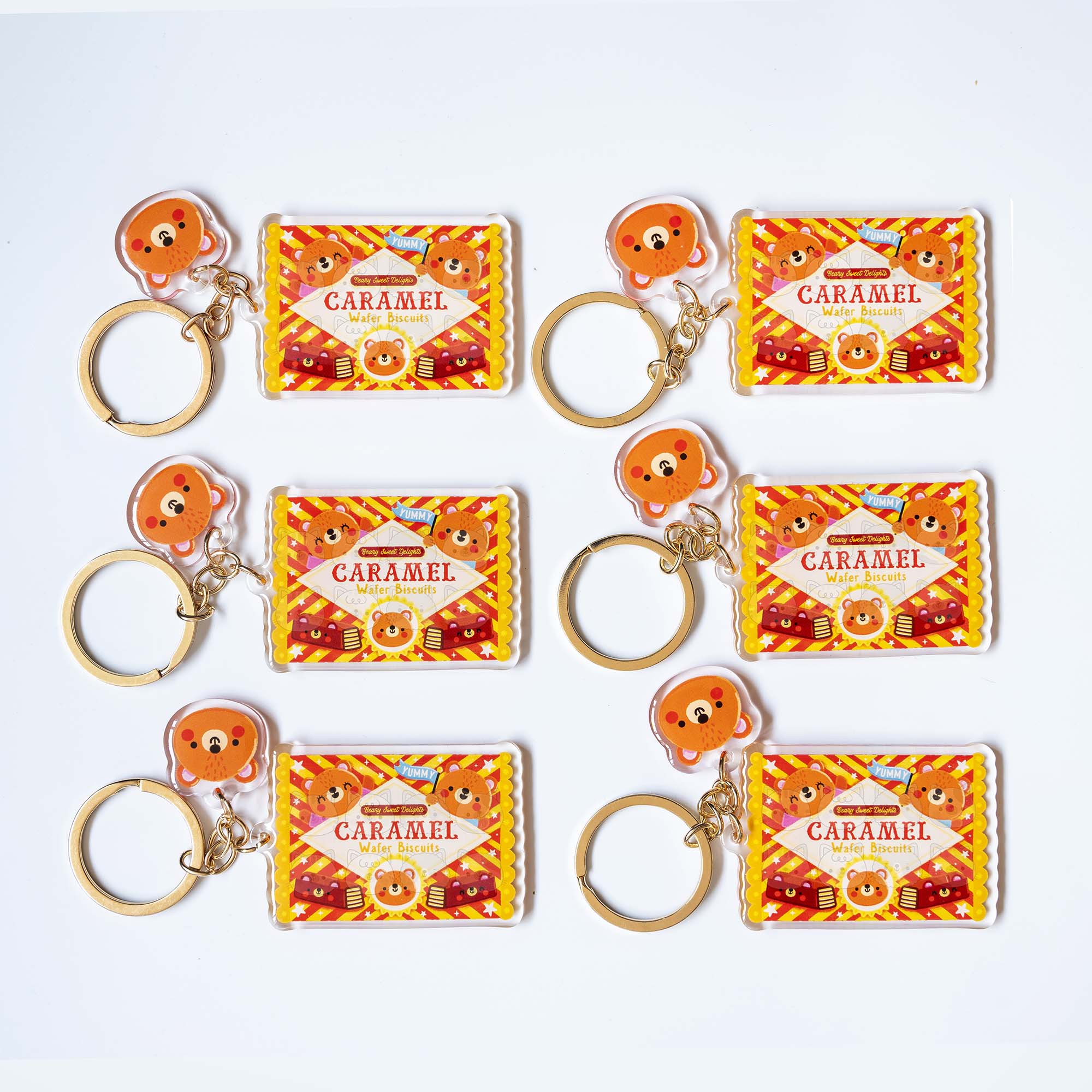 Caramel Wafers Keychain